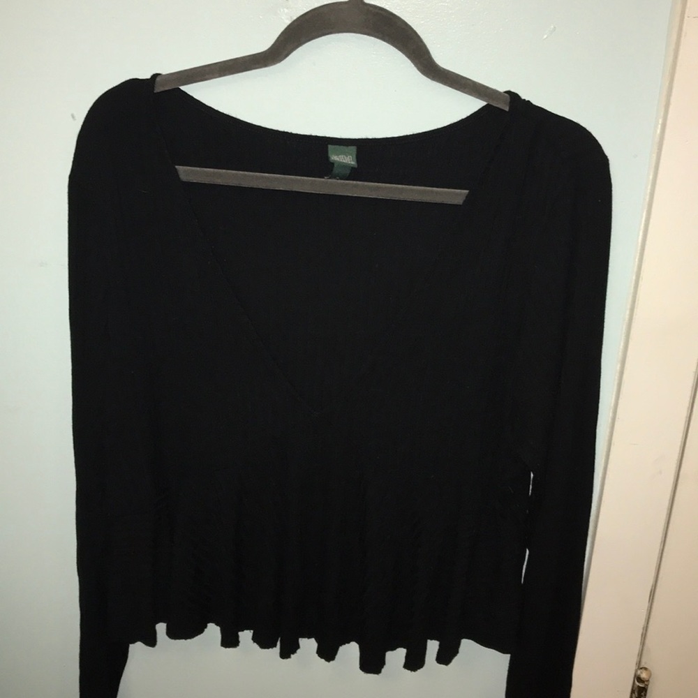 Black Flowy Top
